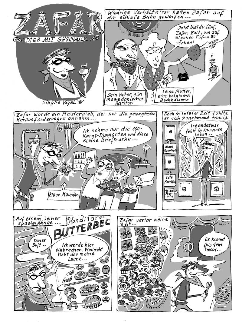 Kochbuch Comic Seite